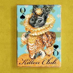 Kitten Club Cartas de Baralho - Cartas de Pôquer - Conjunto de Cartas de Baralho - Presente Único - Ilustrações - Especial - Baralho de Cartas