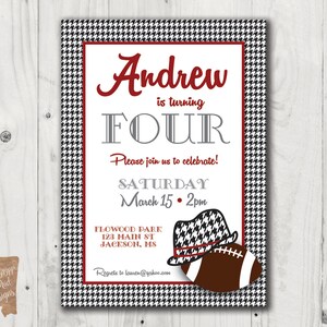 Birthday Invitation - Alabama Football
