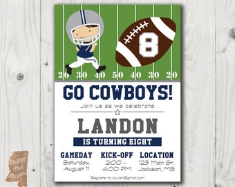 Dallas Cowboys Birthday Invitation 2