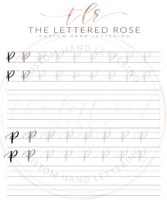 Hand Lettering Worksheets | Etsy