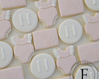 Baby Girl shower cookies