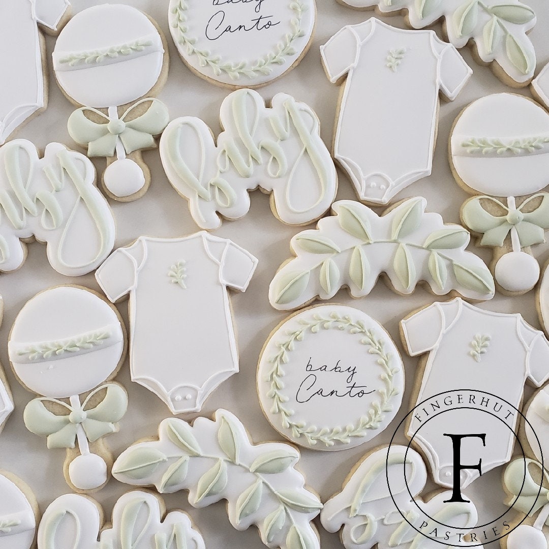Neutral Baby Shower Cookies 4 Dozen Etsy