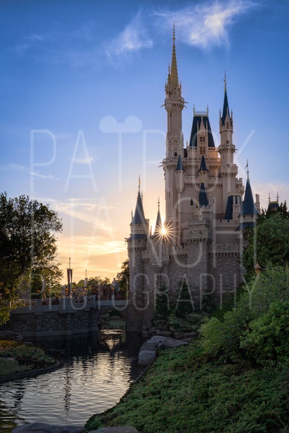 Magical Sunset Photo Prints and Canvas Wraps, Magic Kingdom, Walt Disney  World, Cinderella Castle