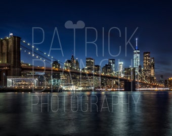 Brooklyn Bridge - Photo Prints and Canvas Wraps, NYC, East River, Skyline, Night Photography, Freedom Tower, Jane's Carousel