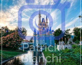 Magical Sunset 3.0 - Photo Prints and Canvas Wraps, Magic Kingdom, Walt Disney World, Cinderella Castle