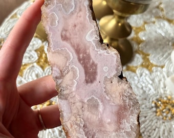 ピンクアメジストフラワーアゲートクリスタル、パープルアイスドゥルー