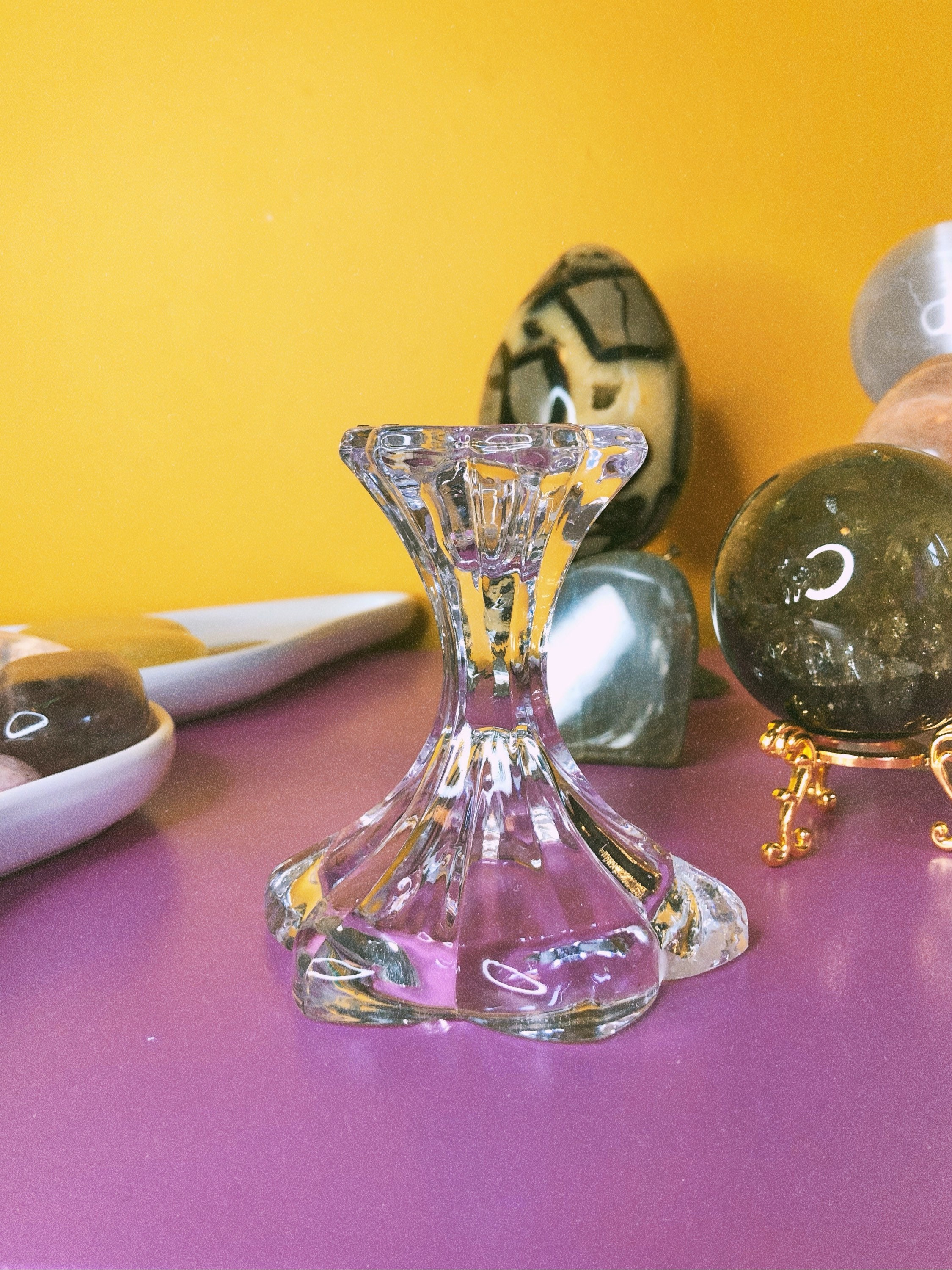 Simple Glass Sphere Stand Crystal Sphere Stand Crystal Etsy