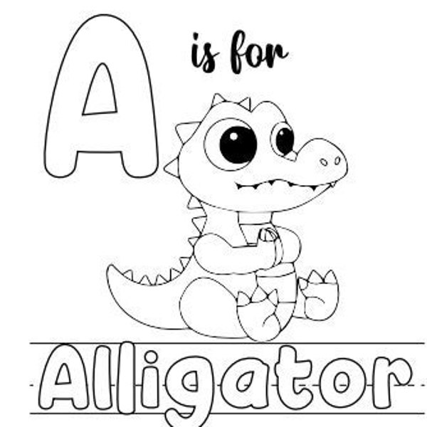 animal alphabet coloring pages