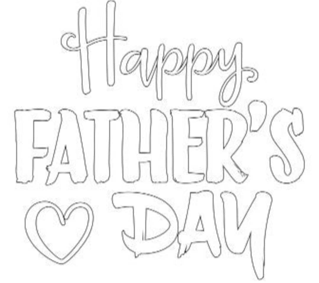 Father's Day Printable Coloring Pages - Etsy