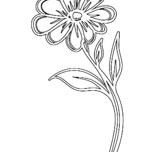 Printable Flower Coloring Pages - Etsy