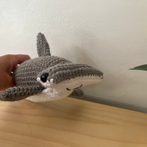 Hammer Head Shark, Stuffed Shark, Boys, Girls, Gift, Handmade, Crochet, Birthday, Shower, Baby