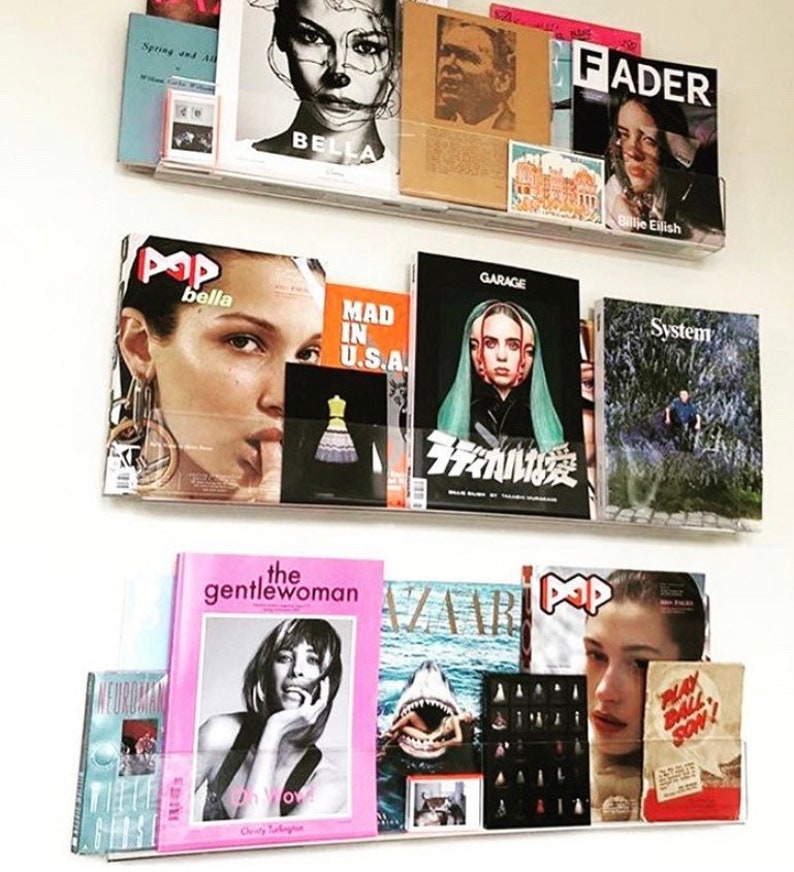 PEEKABOO SHELF Clear Acrylic Bookshelf set of 2 Etsy