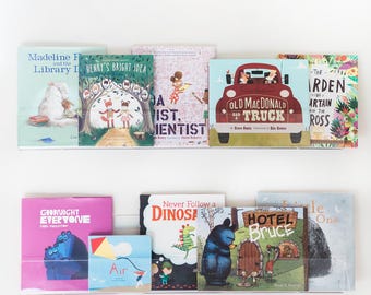 PEEKABOO SHELF - Clear Acrylic Bookshelf (set of 2)