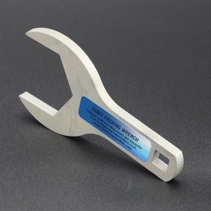 2-1/4&quot; HT Shaft Packing Wrench with 1/2&quot; Drive, made from a 3/8&quot; thick 304 Stainless Steel