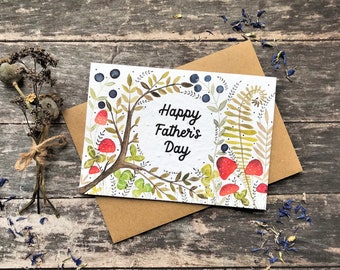 Plantable Seed Paper Father’s Day card, Unique Father's Day card, Happy Father's Day, Happy Father's Day card,Father's Day card for Grandad