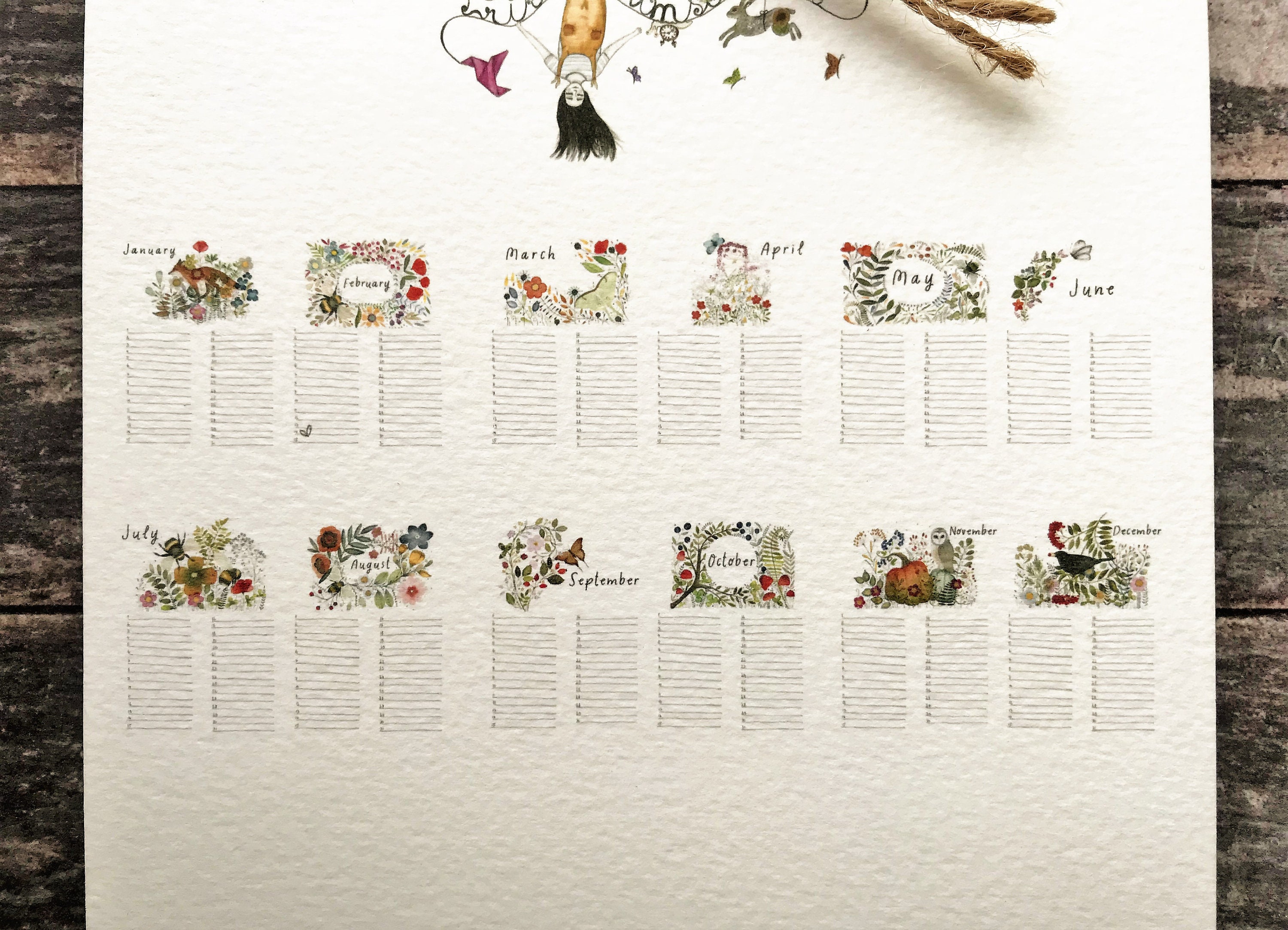 Handmade Perpetual Calendar/birthday - Etsy UK