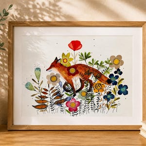 鹿の水彩画 - 野生動物の絵画 - ファインアートプリント - 鹿のアート
