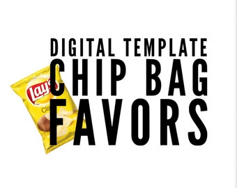 Chip Bag Template- Cricut Design Space and Microsoft Word