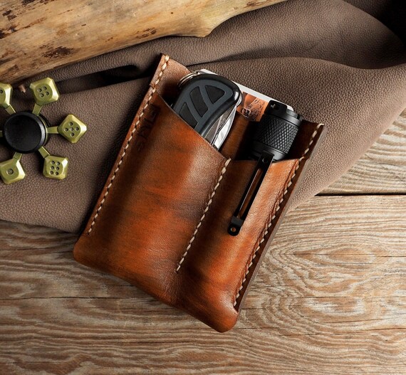Leather edc bag shop