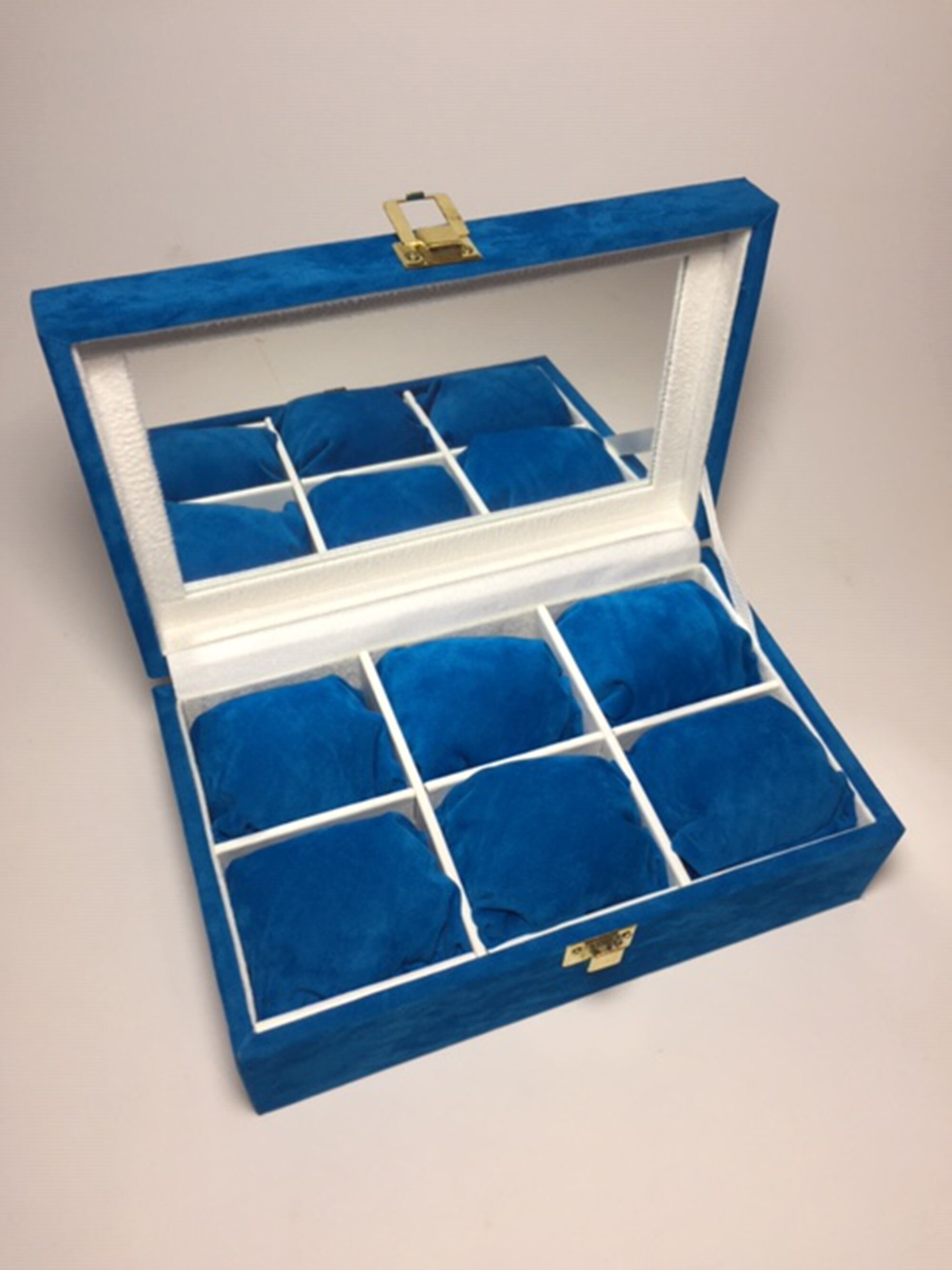 6 Slots Watch Box Personalized Watch BoxVelvet Watch Etsy