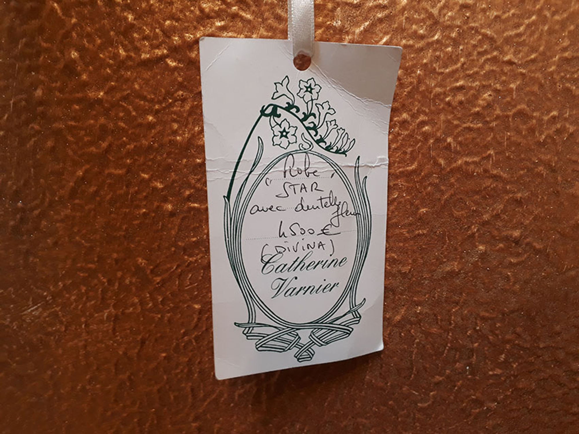 Robe de mariée Vintage, Robe de mariée fleurie, Robe bustier, Catherine