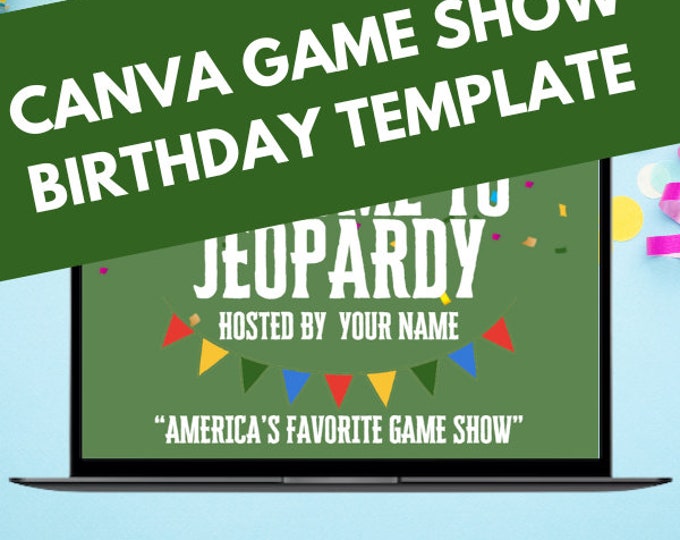 Game Show Canva Template Jeopardy Game for Birthdays Etsy Game Show Canva Template Jeopardy Game for Birthdays Etsy