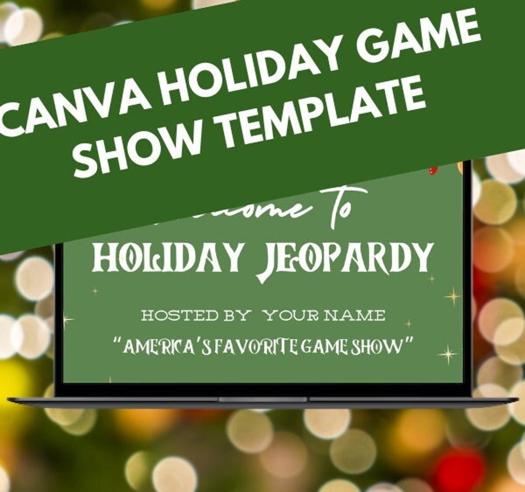 Holiday Game Show Canva Template Christmas Jeopardy Canva Game Holiday Game Show Canva Template Christmas Jeopardy Canva Game