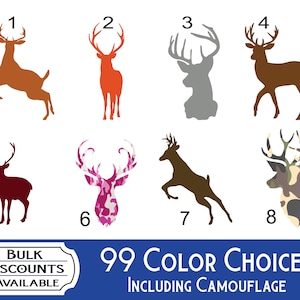 Deer Head Decal / Whitetail Deer Decal / Whitetail Buck Decal / Hunting Decal / Deer Antlers / Deer Yeti Decal / Deer Car Sticker
