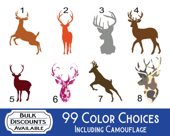Hunting Decal with Deer Image