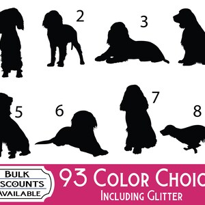 English Springer Spaniel Silhouette Decal - Dog Sticker for Cars, Laptops