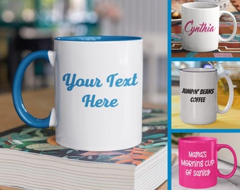 Coffee Mug Custom Vinyl Text Decals - Application Kit and Instructions Included!  ***DECAL ONLY***