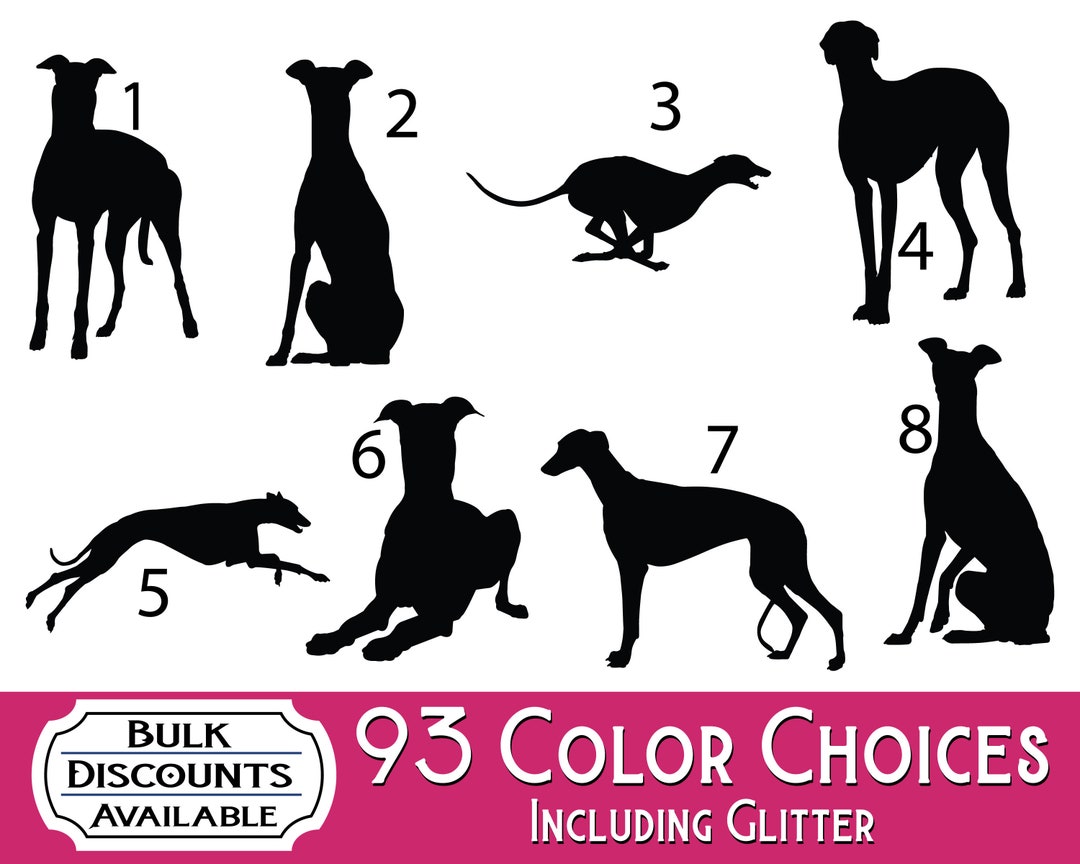 Greyhound Sticker Window Decal Greyhound Parent Laptop Sticker High