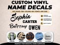 Custom Vinyl Name Decals: Tumbler, Car, Laptop Stickers