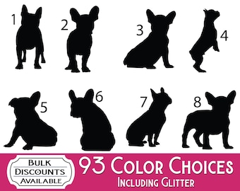 French Bulldog Silhouette Decal: Car, Laptop, Tumbler Dog Sticker