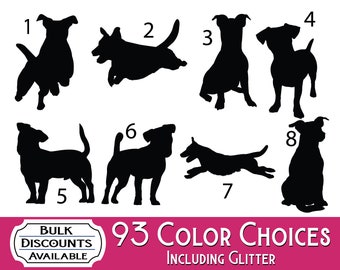 Jack Russell Terrier Silhouette Decal: Car, Laptop, Tumbler Sticker