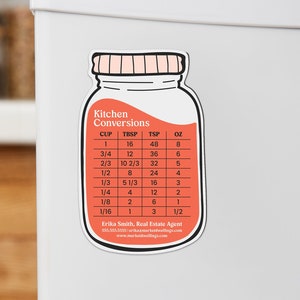 Customizable | Kitchen Conversions Refrigerator Magnets | Real Estate Mortgage Insurance Pop By | Custom Marketing Magnets | DSM-01-AB