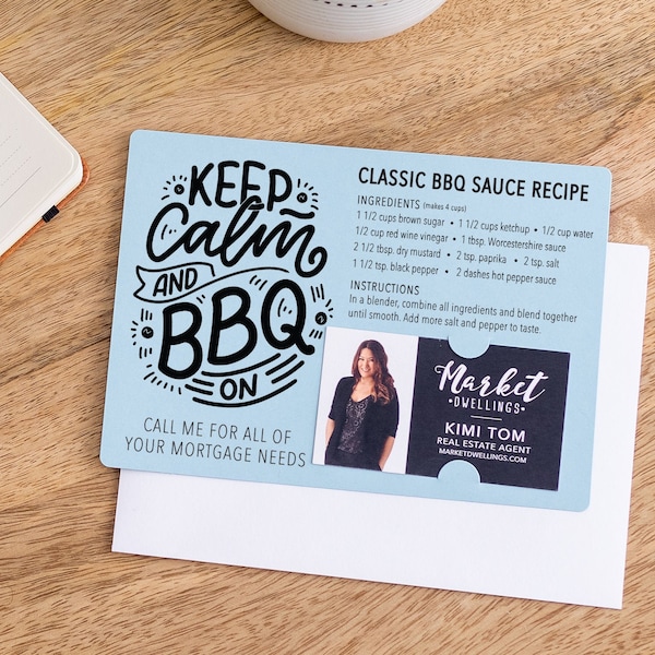 Mortgage | Set of Classic BBQ Sauce Recipe Mailer | Mortgage Lender Marketing | Summer Pop By | MLO Mailer | M51-M003