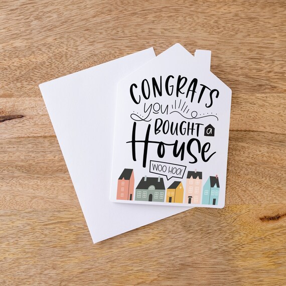 Congrats, A Bigger Place To Keep Your Stuff - New Home Congratulations  Greeting Card