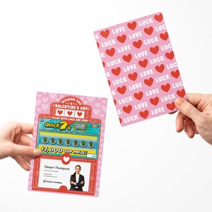 Lot de cadeaux pour une Saint-Valentin remplie de chance et d'amour ! Expéditeurs | Enveloppes incluses | Immobilier Saint-Valentin | M61-M002-AB