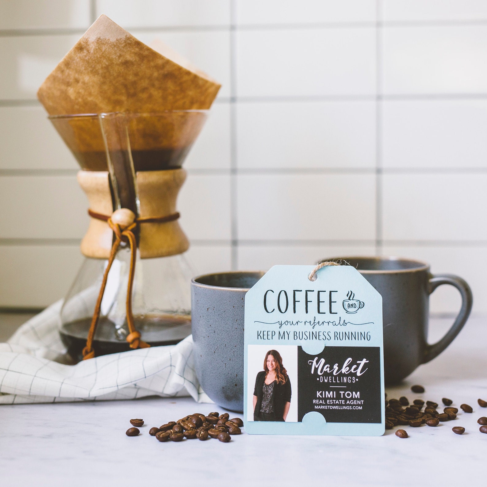 Coffee & Your Referrals Keep My Business Running Tag Coffee Etsy