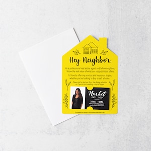 SET of Hey Neighbor Real Estate Mailer | Real Estate Agent Marketing | Insert your business card | Mailable | M1-M001