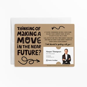 Ensemble d'emballages avec enveloppes « Faire un geste » | Papier pour cartes de visite | Envoi client | Marketing immobilier | Expéditeur | M82-M003