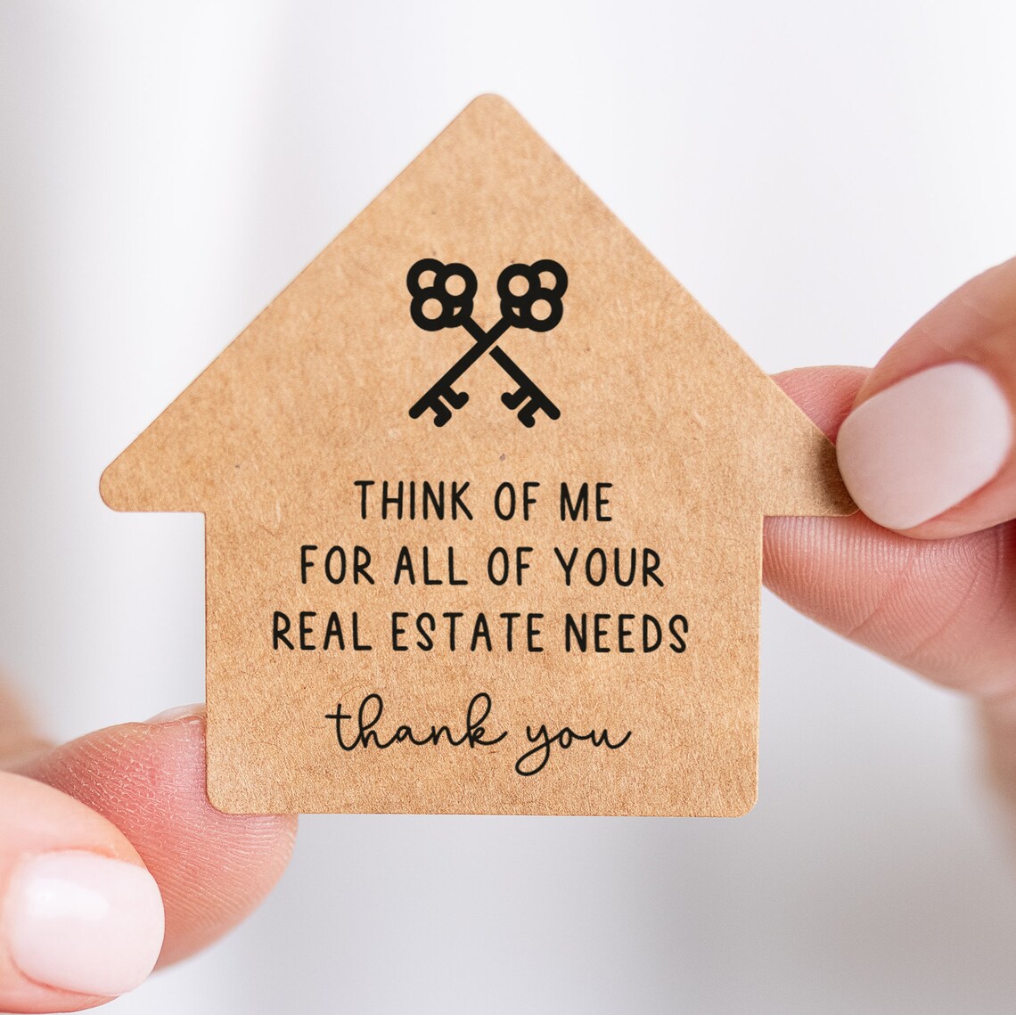 Property Sticker Gf Set of Real Estate Stickers | Think of Me for All of Your Real Estate ...
