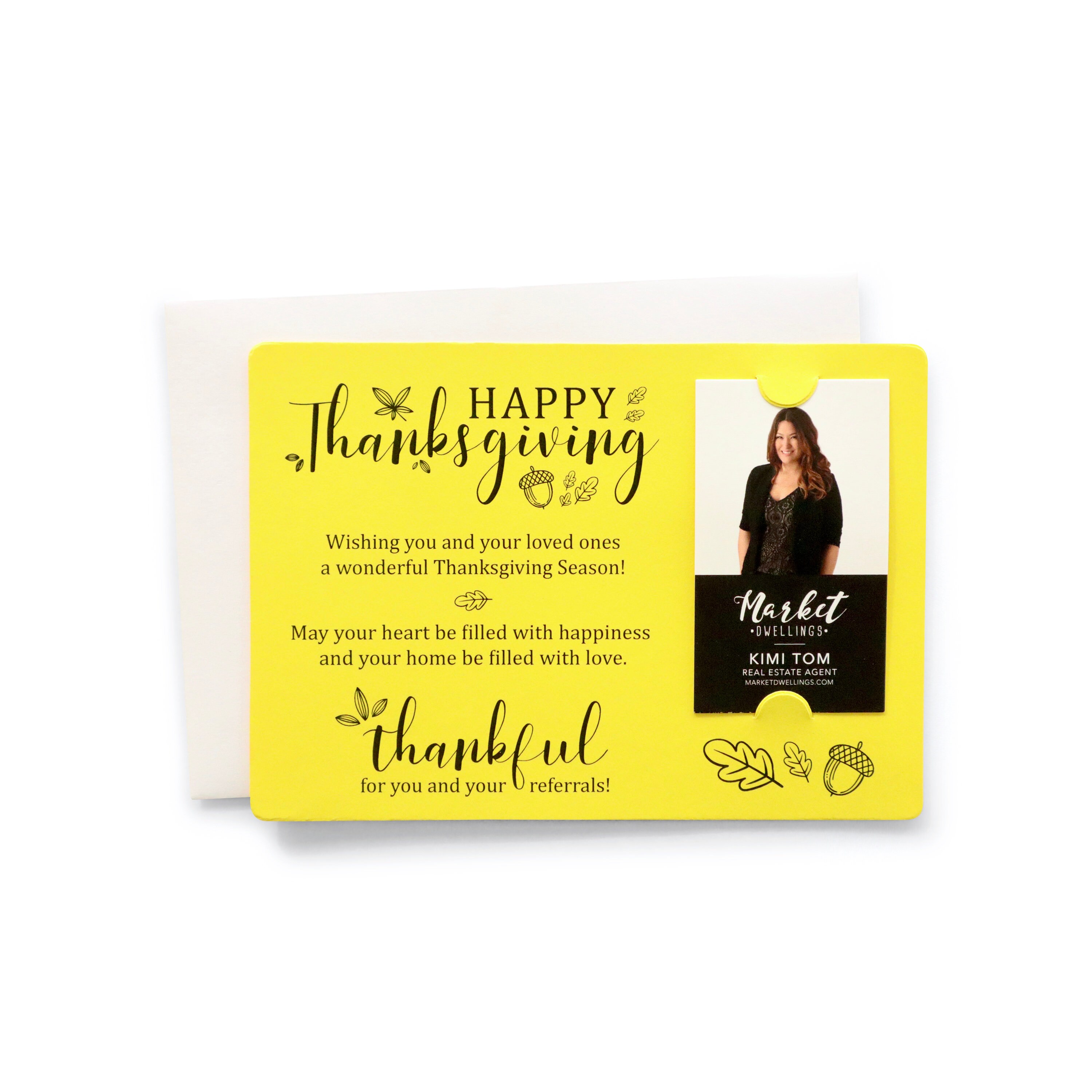 Vertical SET of Happy Thanksgiving Mailer with Envelopes Etsy