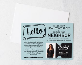 SET of I'm not just a Real Estate Agent, I'm also your Neighbor Mailer | Real Estate Agent Marketing | Promote Business | Mailable | M8-M003