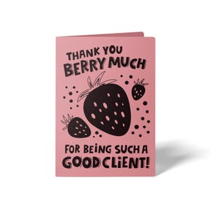 Lot de Merci beaucoup Berry d'être une si bonne cliente ! Cartes de voeux | Enveloppes incluses | Pop by marketing pour la Saint-Valentin | 47-GC001