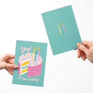 Set of Yay! It's Your Birthday! Greeting Cards | Envelopes Included ...