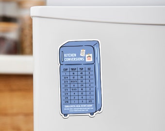 Customizable | Kitchen Conversions Refrigerator Magnets | Real Estate Mortgage Insurance Pop By | Custom Marketing Magnets | DSM-10-AB