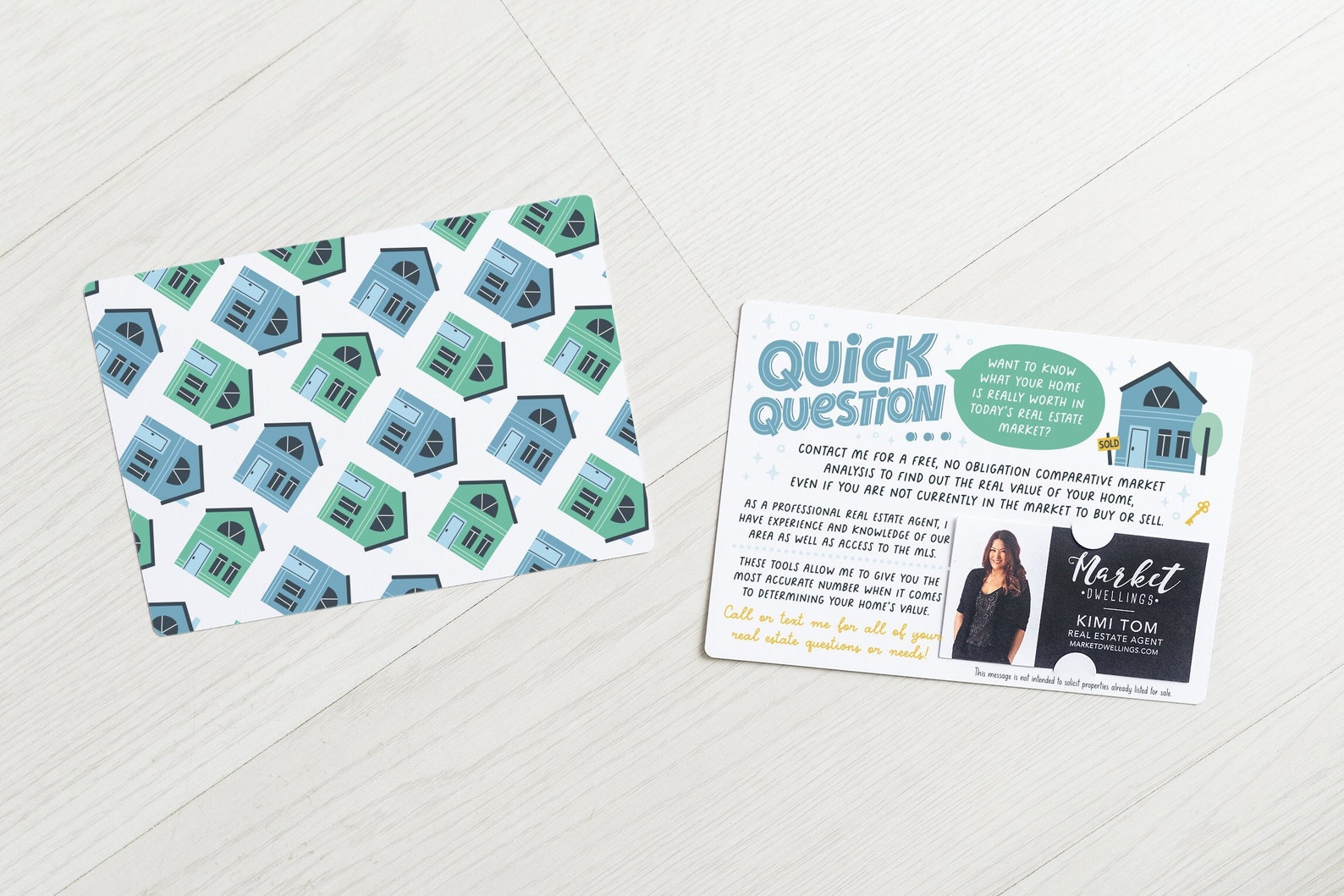Quick Question Market Analysis Mailers for Real Estate Agents Mailers