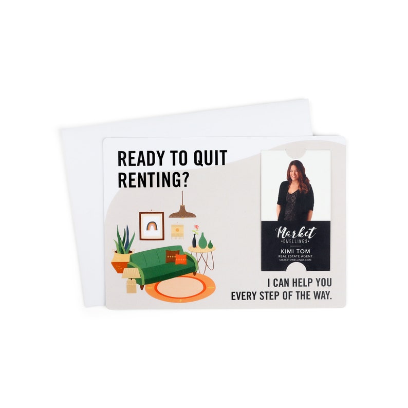 Vertical SET of Ready to Quit Renting Mailer W/ Envelope - Etsy